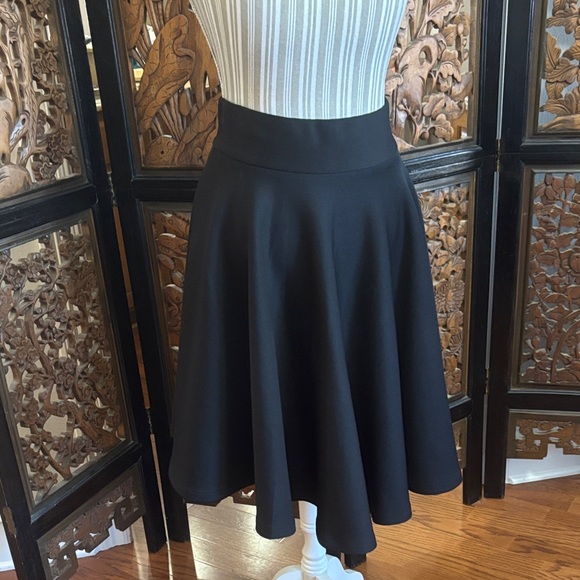 Dresses & Skirts - Black Women's A-line high waisted skater Skirt